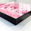 Key cabinet for wall, Opens to the left, 30x30x5, White, Close-up of a pink rose with dew drops, 