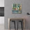  «Fall Poppies Windowsill» par Danhui Nai, art mural en verre acrylique