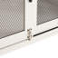 Cage pour chien avec enceinte en métal et cloison réglable, intérieur blanc pour porte coulissante pour animaux de compagnie-1229656122