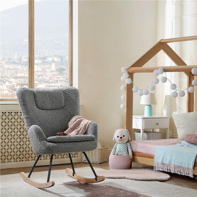 Virginie Upholstered Accent Chair, Dark grey