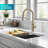 Kraus Oletto Single Handle High-arc Kitchen Faucet-73641050