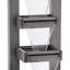 Multi-Tier Outdoor Industrial Waterfall Fountain, 43", Grey