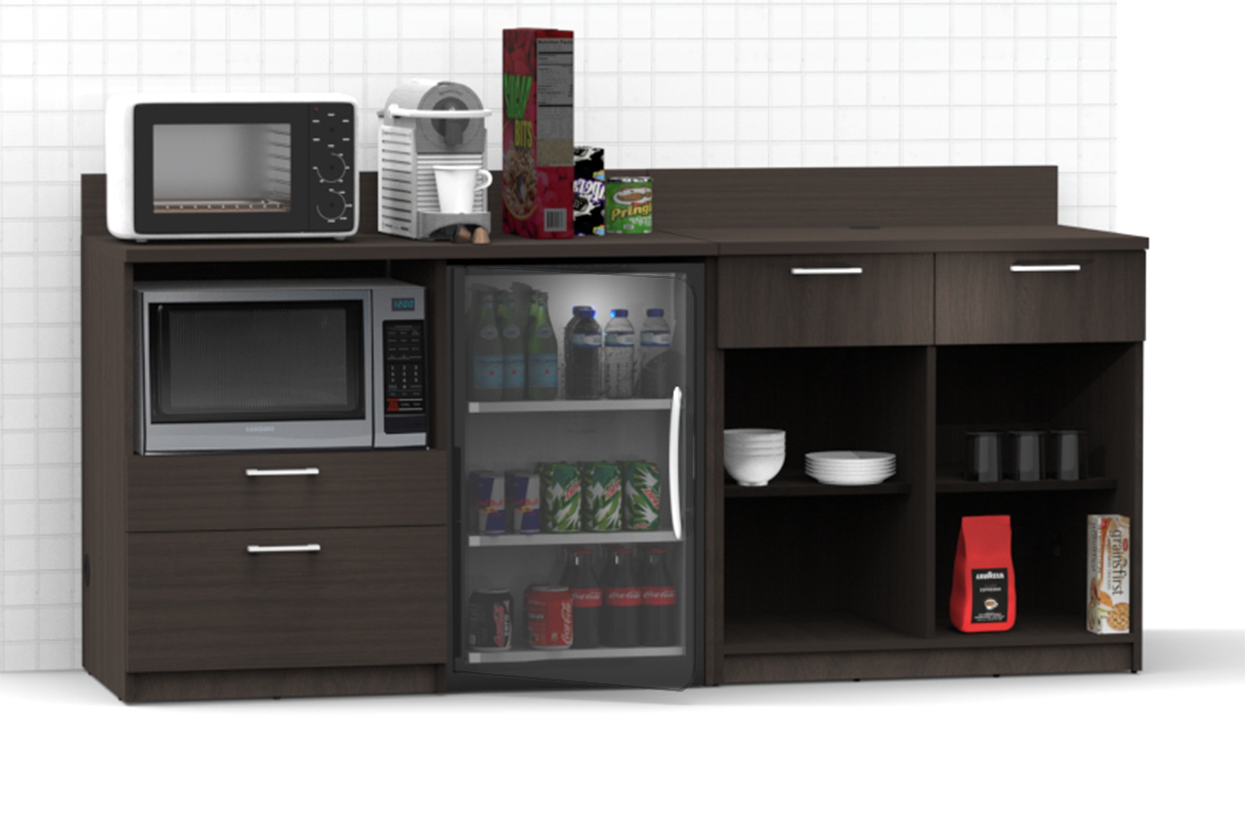 HOMECHO 35.4 WideKitchen Pantry, Food Pantry wih Cupboard, Drawer, and  Microwave Cube & Reviews