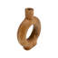 Vase à fleurs contemporain en bois de manguier à découpes pour entrée-1970614142
