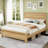 Queen Size Bed And Nightstand-123386585