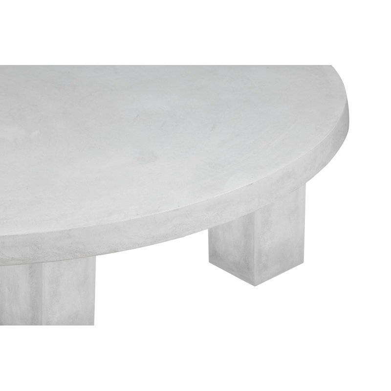 Maximus Coffee Table, Ivory, 16" H x 60" L x 60" W