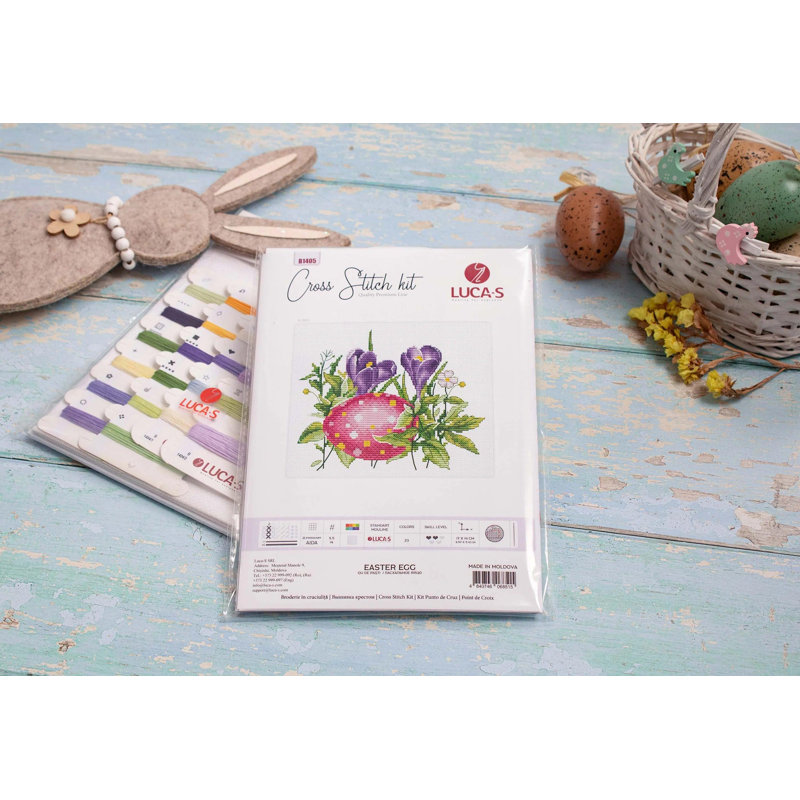 Easter Egg Counted Cross-Stitch Kit by Luca-S B1405L