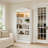 73" Tall 5-Tier White Etagere Bookcase, Modern  Bookshelves For Living Room, Home Office 