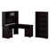 Shelonda 3 L-Shaped Computer Desk Office Set