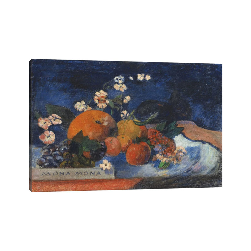 Mona Mona, Savoureux by Paul Gauguin - Wrapped Canvas Painting, 101.6 cm H x 66.04 cm W x 1.91 cm D