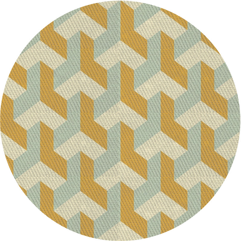 Tapis géométrique Kilby, Rond 4 pi