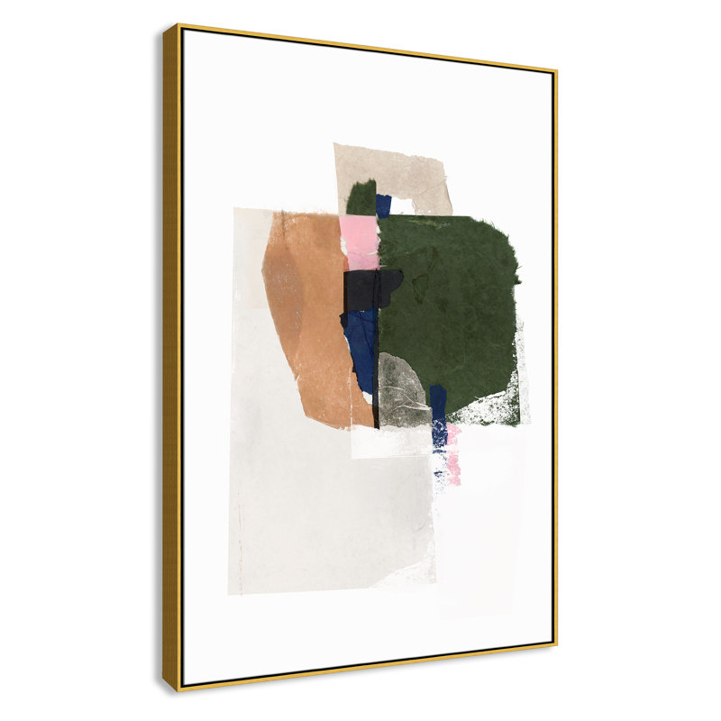 Patchwork Pieces I Print by Casa Fine Arts, Gold, 61.5" H x 41.5" W