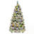 Spruce Snow Flocked Christmas Tree With Pine Cones