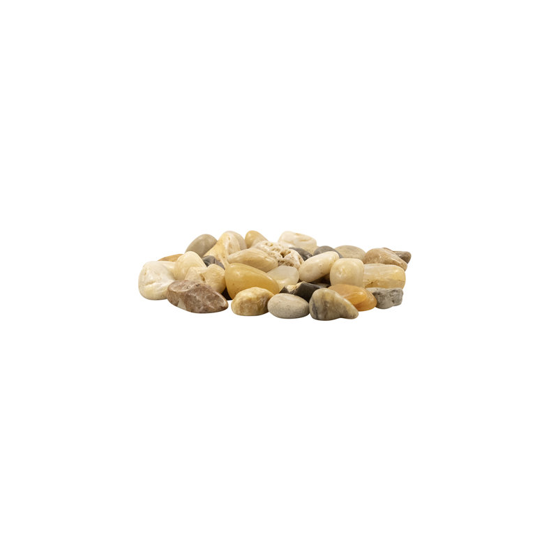 0.25 - 0.5 Inch Multi Colored Polished River Pebbles For Garden & Home Decor, Outdoor Landscaping, Garden & Yard