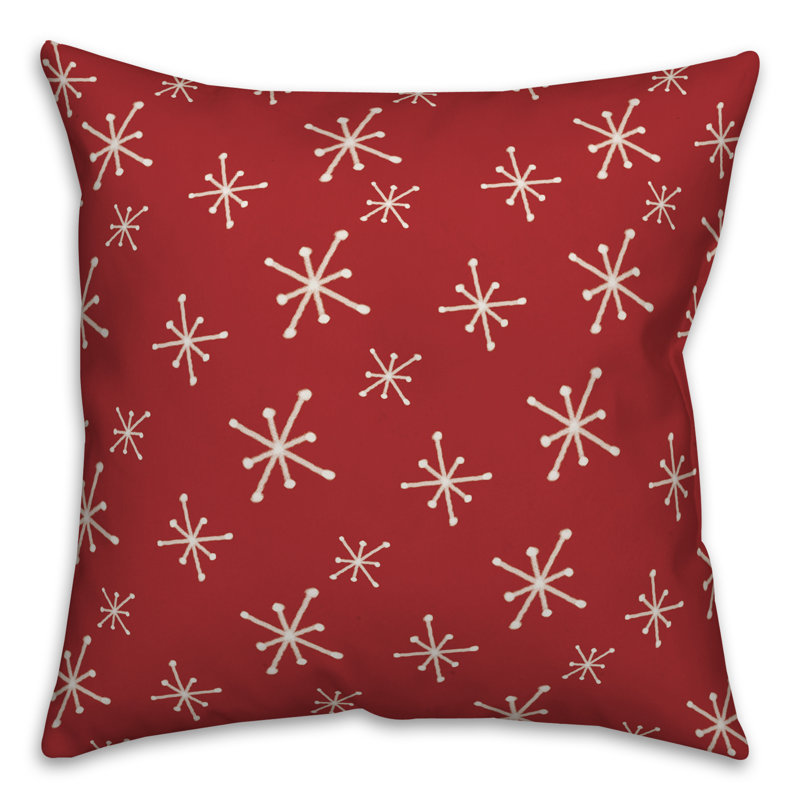  Housse de coussin Santa Claus Is Coming to Town, 16 po x 1 po, Polyester/ Bourre en polyester