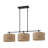 Stutz 3 - Light Rattan Drum Chandelier