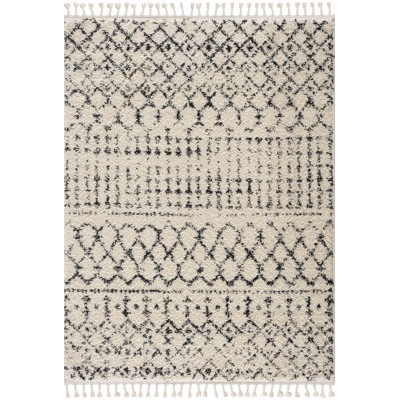 Tapis beige marocain Hildegarde