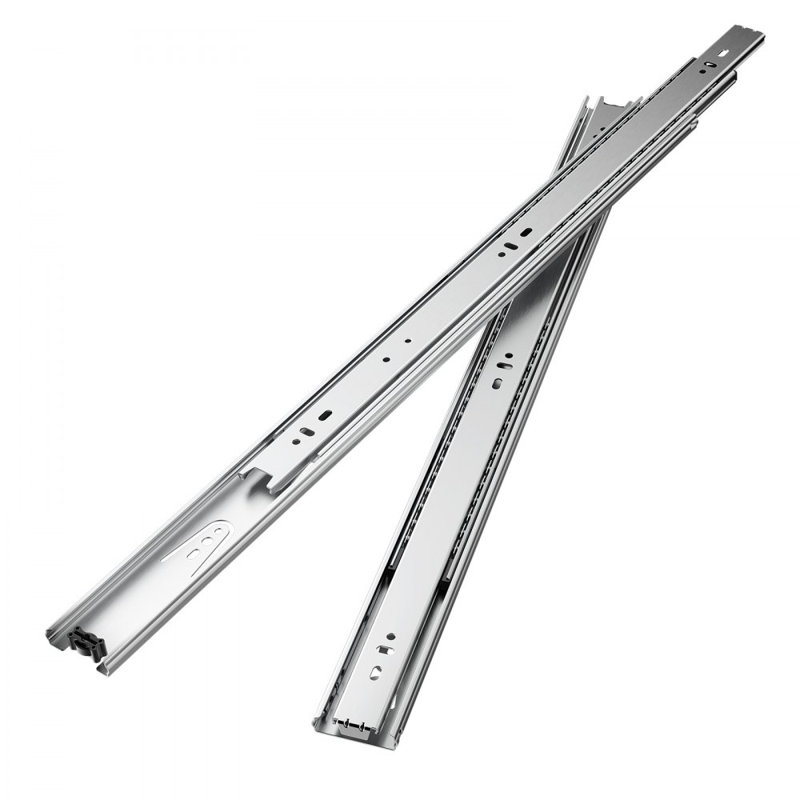 Drawer Cabinet Slides Side Mount 100 LB Load Replacement, 4.6cm H x 55cm W x 1.3cm D