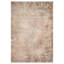 Tapis de couloir à médaillon floral beige et brun 3 pi x 10 pi avec frange