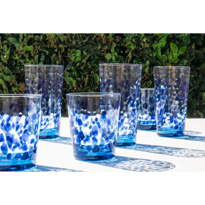 Talavera Tumbler, Clear, 18.0 oz, Set of 6