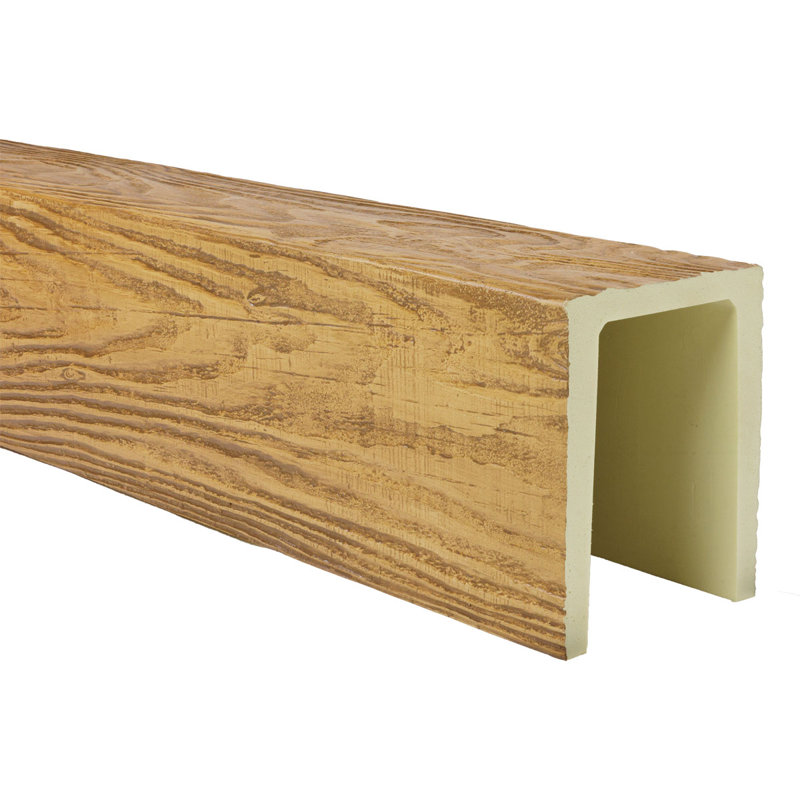 Heritage Timber Mena Faux Wood Beam, Warm Caramel, 3.5" H x 3.5" W x 96" D