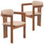 Fauteuil de salle à manger en cuir végétalien Cowles-1939418454-1898839965