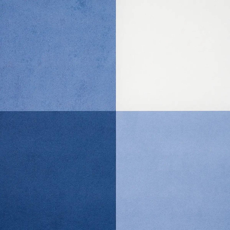 Willa Check Large Wallpaper, Navy