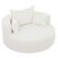 Chaise pivotante 360 ° avec 3 coussins amovibles-2005358418