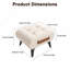 Tabouret en cuir de haute qualité, équipé de poignées portables et de pieds en métal; Repose-pieds carré moderne et minimaliste avec espace de rangement caché, disponible en plusieurs couleurs, convenant au salon-244631961