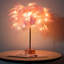 Feather Table Lamp, Modern USB Powered LED Bedside Table Lamp Night Light With Remote Control For Bedroom Living Room Party Wedding Christmas Valentines Day Decor