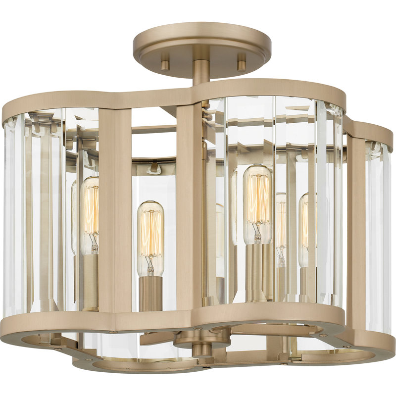 Rhealee Glass Semi Flush Mount