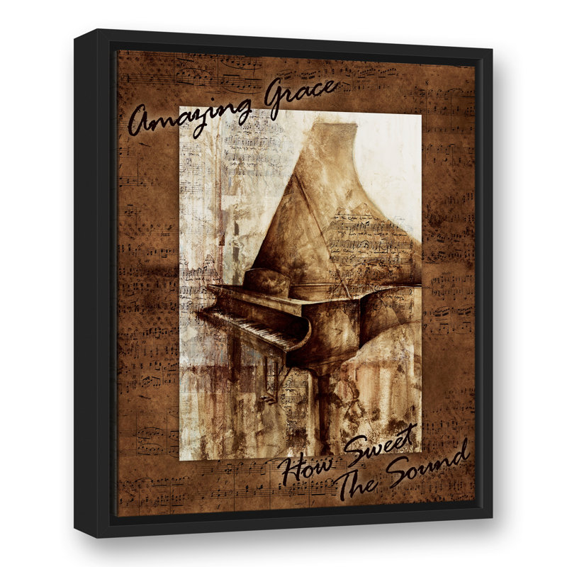 Piano, reproduction d'art sur toile, H 21,75 po x l 17,75 po