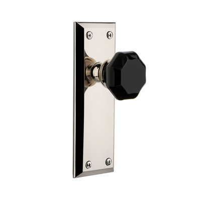 Grandeur Fifth Avenue Plate Privacy with Lyon Door Knob