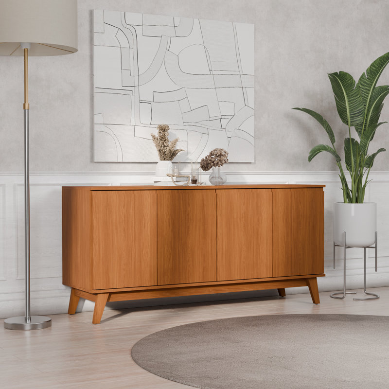 Tokyo 4-door Sideboard With Soft-close Doors, Brown