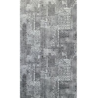 Papier peint texturé abstrait noir et blanc
