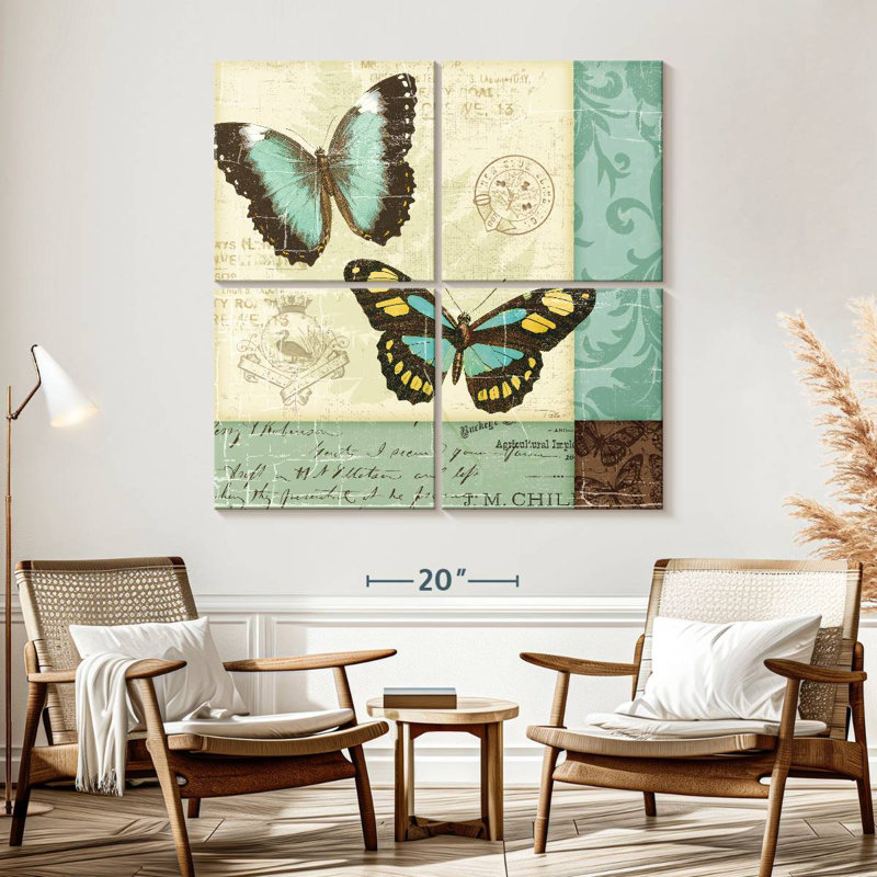 Brampt Butterfly Patchwork, 57" H x 57" W