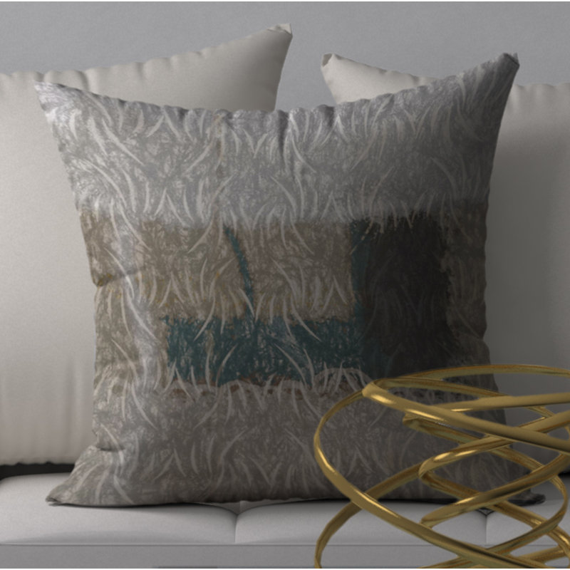 Housse de coussin décorative carrée sensationnelle et insert, 24 po x 24 po