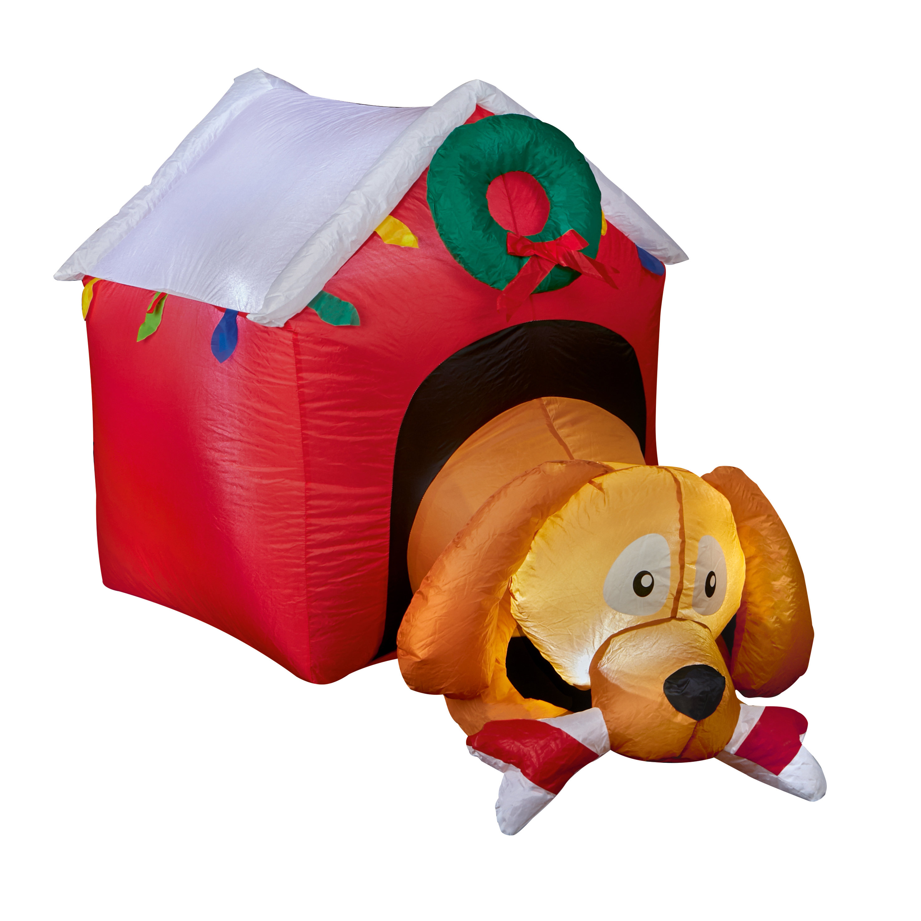 The Seasonal Aisle Christmas Inflatable Dog House | Wayfair.co.uk
