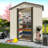 5X3 Outdoor Storage Garden Shed, Aluminum Alloy Frame For Long - Lasting Durability, Cream White Color, New Design With Modern Aesthetic, Spacious Interior Supplies, Ventilated And Waterproof, Comes-123398717-123398713