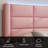 Modern Faux Leather Bed Frame with Upholstered Headboard and LED Lights-1097430511-1097430510