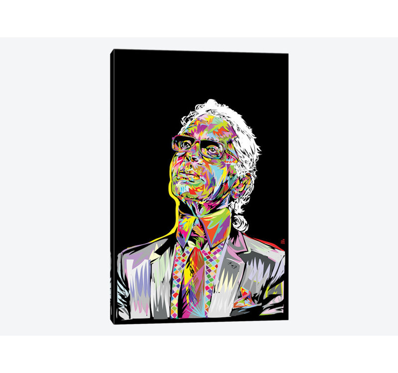 Lagerfeld, impression sur toile tendue, H 18 po x l 12 po x P 1,5 po, Toile tendue, Pas de tapis