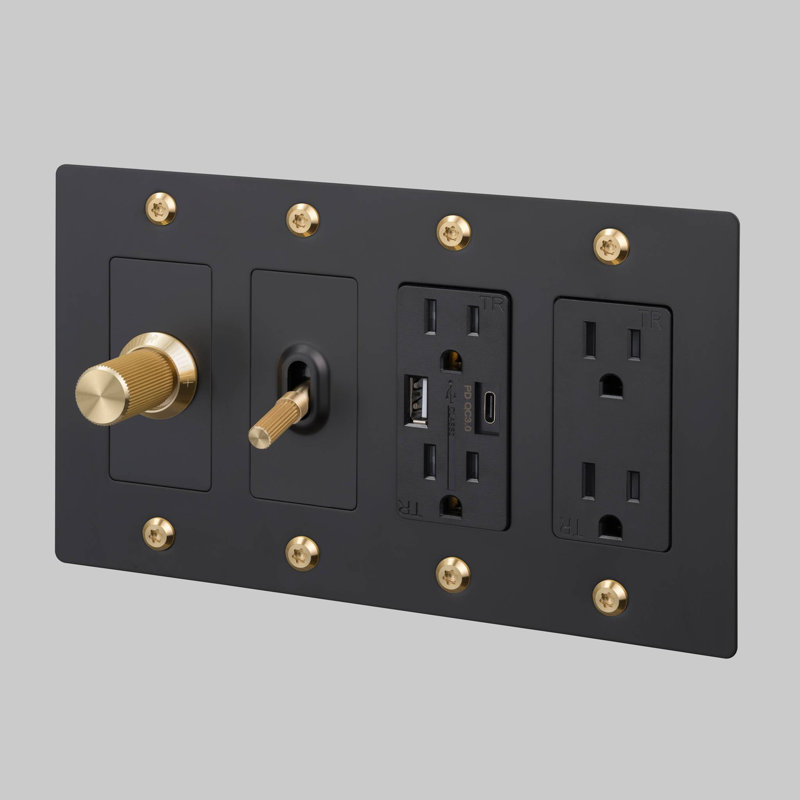 4G Plate / Non-Logo, Black