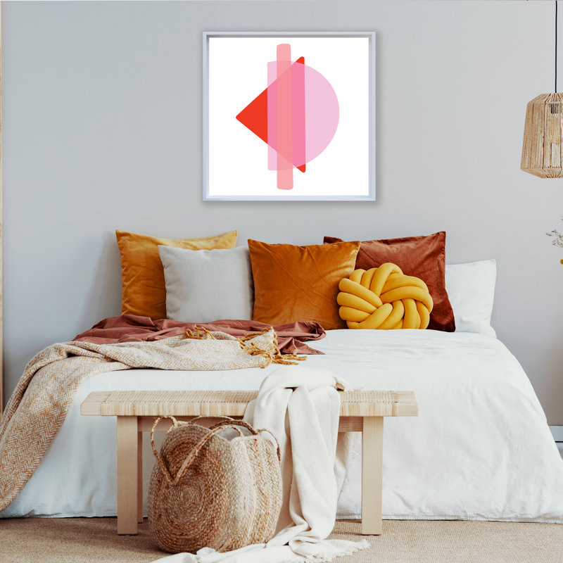 «Ink.Letter.Love XVIII» par Corey Morrow - impression d'art graphique, H 32 po x l 32 po x P 2,5 po, Toile blanche encadrée