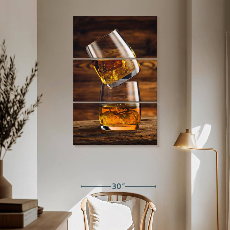 Yarlin whisky sur whisky, H 65 po x l 42 po