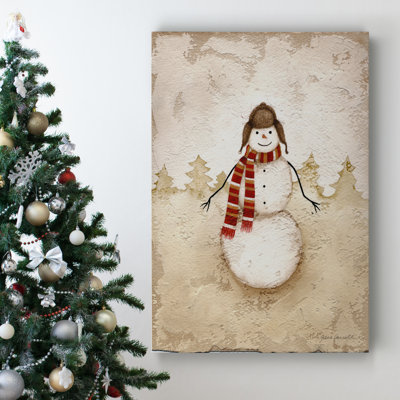 «Snowman» par Parvez Taj, reproduction d'art sur toile tendue