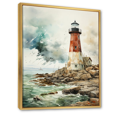 Phare rétro de Breckler - art mural V