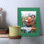 Ensemble de 6 cadres muraux en bois 6 "x 6"-104563119