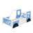 Twin Classic Car-Shaped Platform Bed With Wheels-562863529