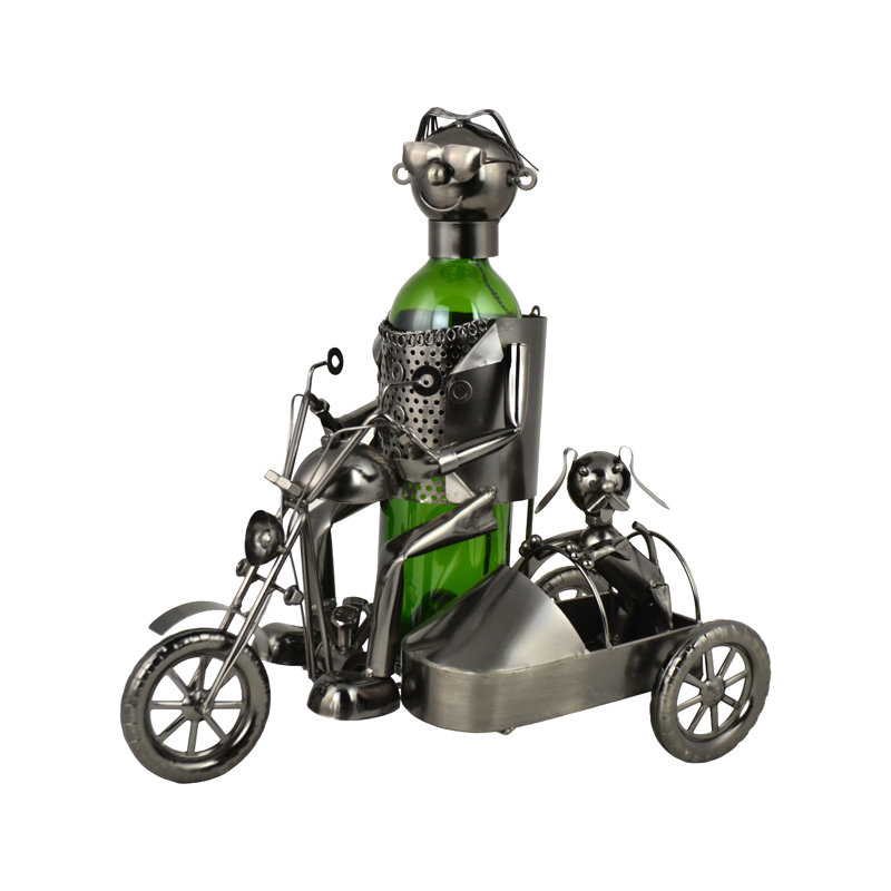 Porte-bouteilles de vin en métal avec Sidecar pour table