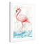 Beanca «Flamingo Splash», impression encadrée